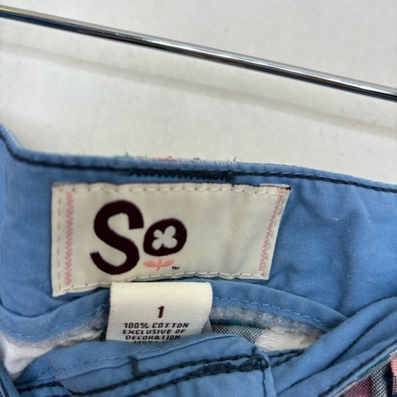 5/$25 SO plaid shirt size 1 - Picture 2 of 3